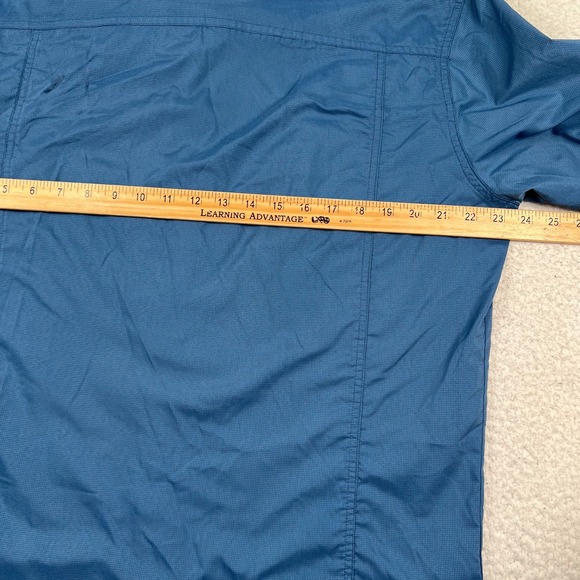 Kuhl Stealth Shirt Men Large Short Sleeve Snap Front Pockets Outdoor Hiking Blue - Picture 6 of 12